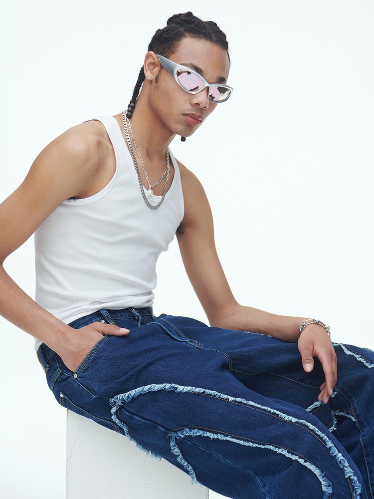 Comma Denim Pants Blue