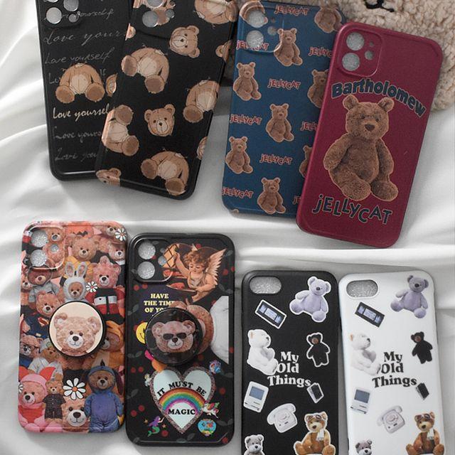 정리세일/당일배송]곰돌이 다모여라 테디베어 아이폰케이스10종