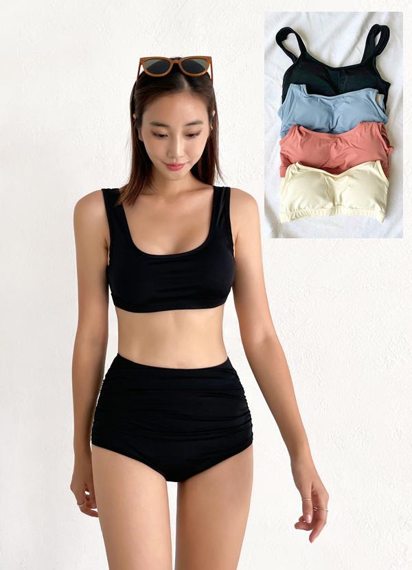 [왕뽕]스포티 하이웨스트 비키니