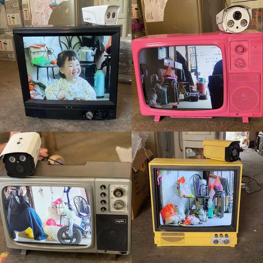 (TV+송출 카메라세트) 사진 촬영 레트로 오래된 옛날 티비 인테리어 빈티지 소품 텔레비전 아날로그 카페 매장