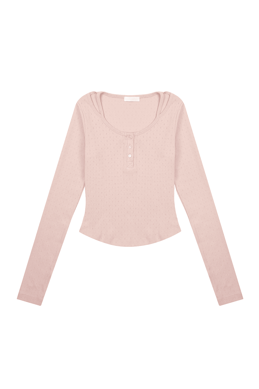 MELROSE 3BUTTON SLIT TOP [MISTY PINK]