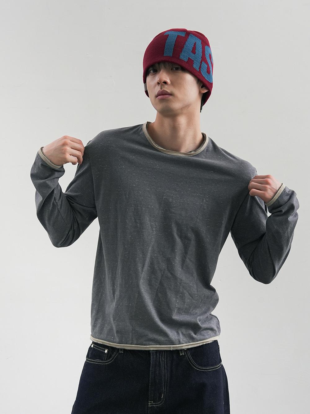 빈티지 슬림 링거티셔츠 3color