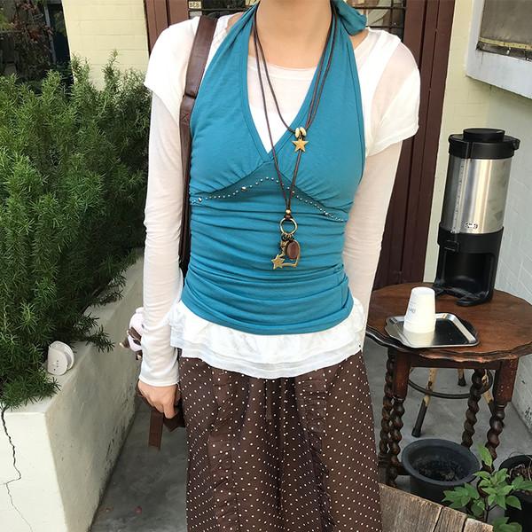 러스 홀터넥 슬리브 ( lus halterneck sleeve )