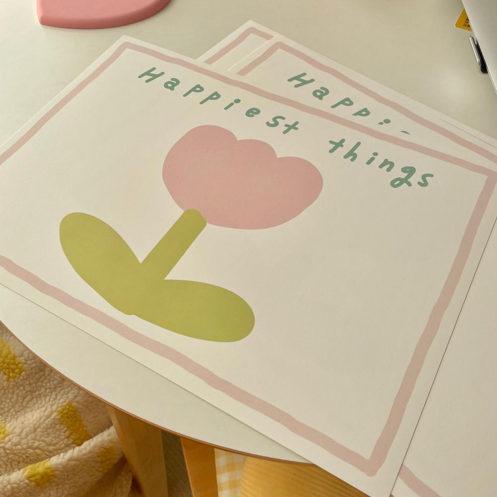 핑크 튤립 포스터