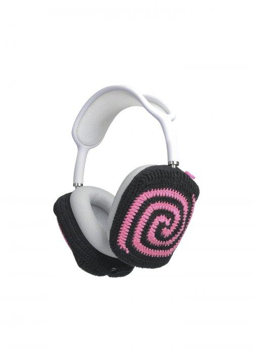 에어팟 맥스 케이스 - 롤리팝(검정&분홍)