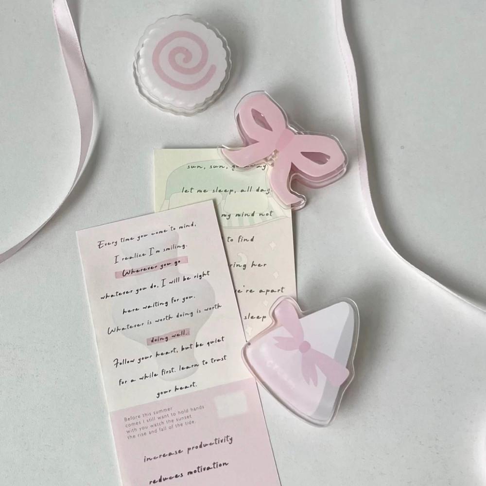 파스텔 아크릴 집게 세트 사무용 서류 종이 메모지 클립 플라스틱 선물 책상꾸미기 새달