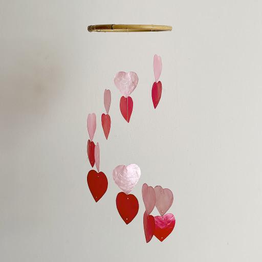 이태리 실로폰 자개모빌(하트)_G핑크(M)