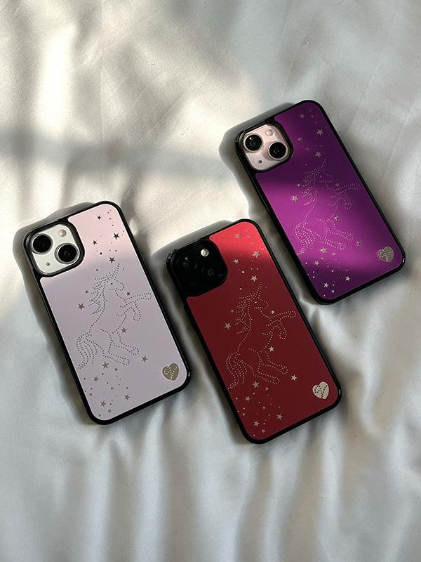 Starlit Unicorn • 미러 범퍼 케이스 • 아이폰 13미니