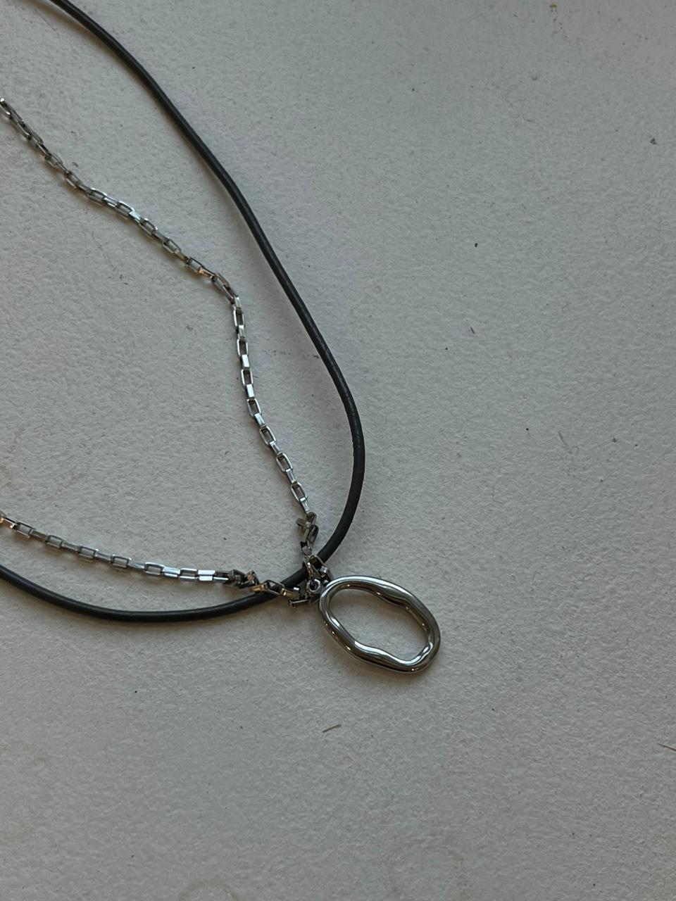 [Layered Silver Necklace] 레이어드 실버