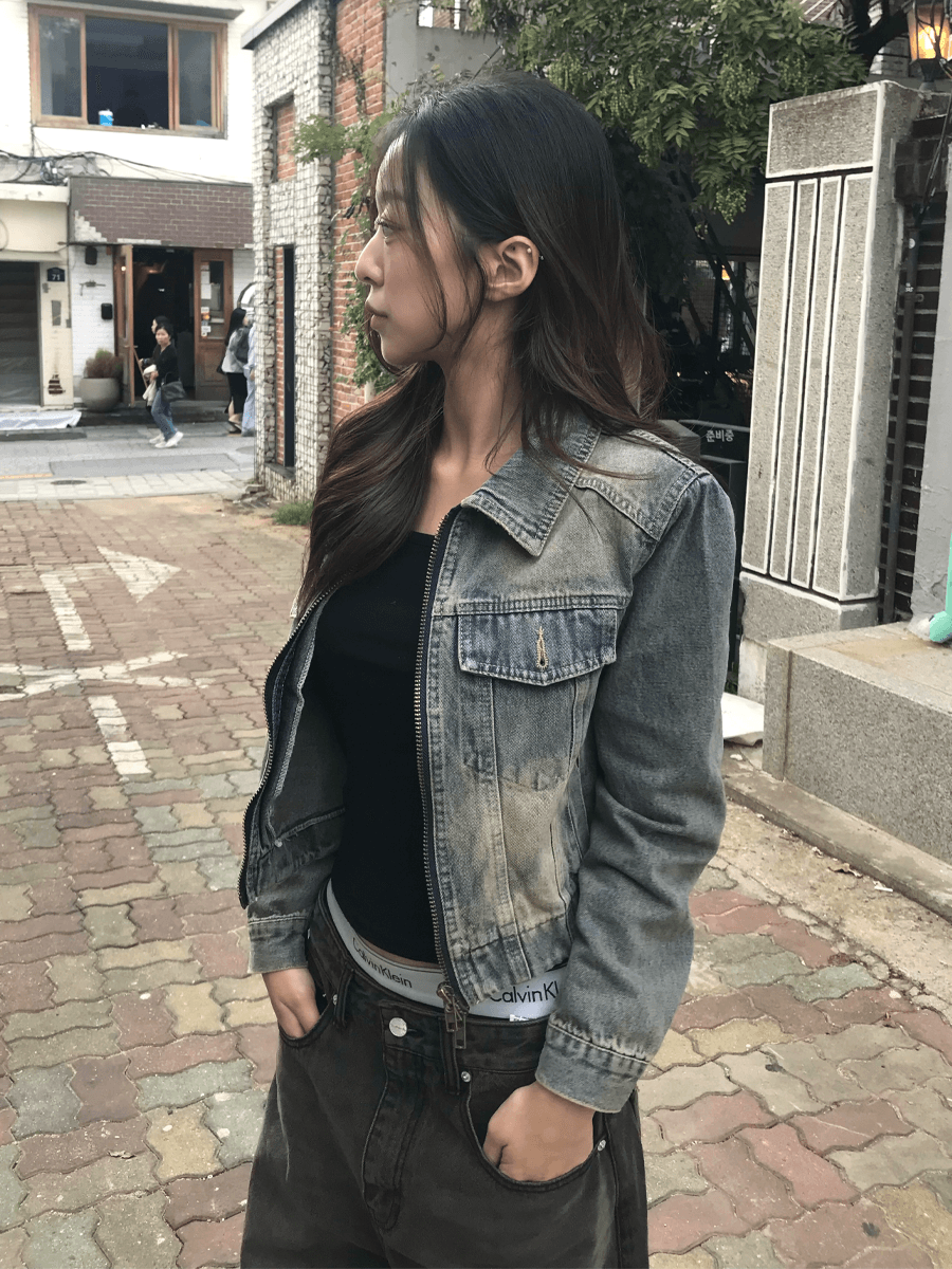 [핏보장] 투웨이 워싱 청자켓