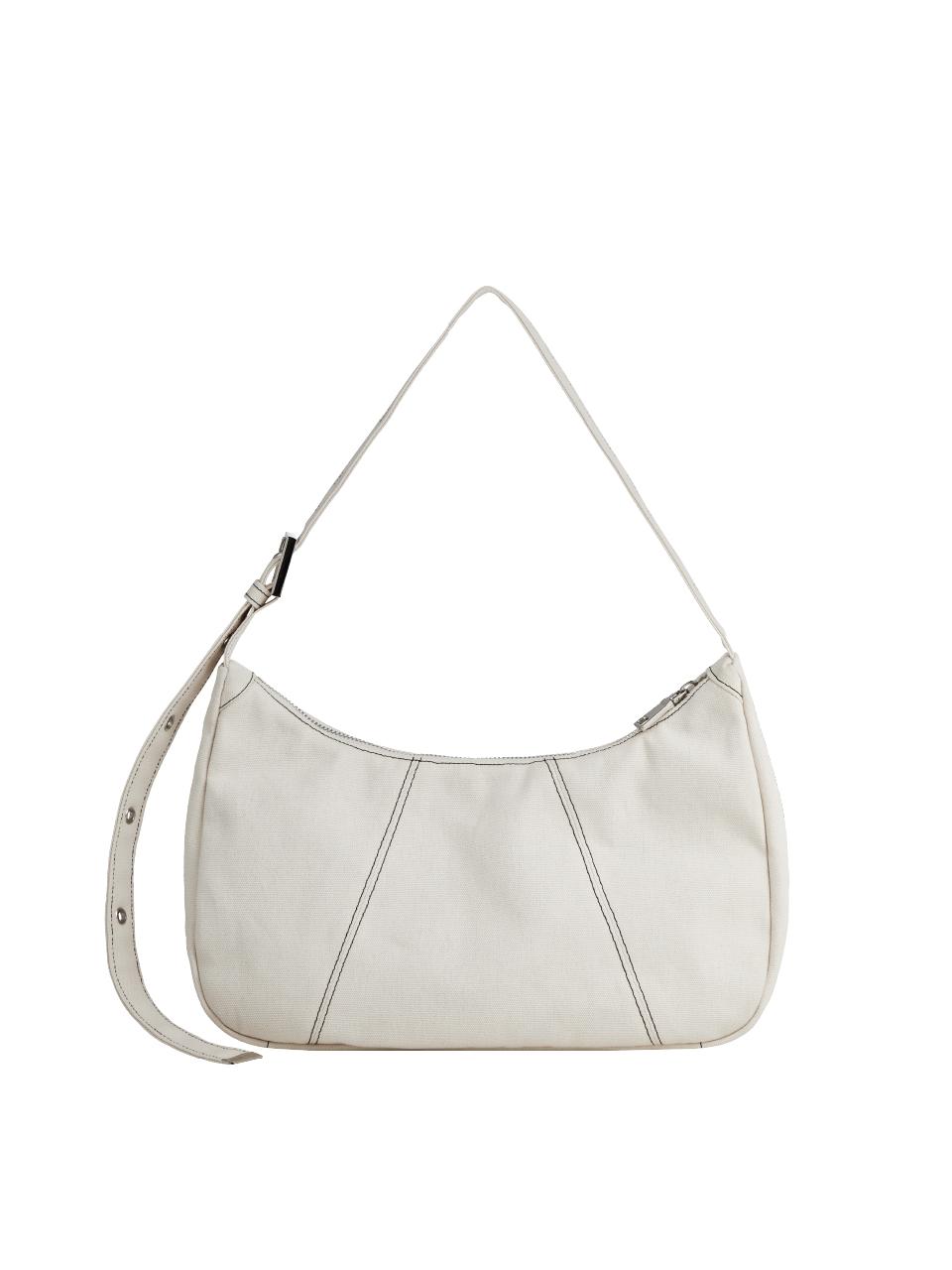 Canvas Stitch Hobo Bag (ivory)