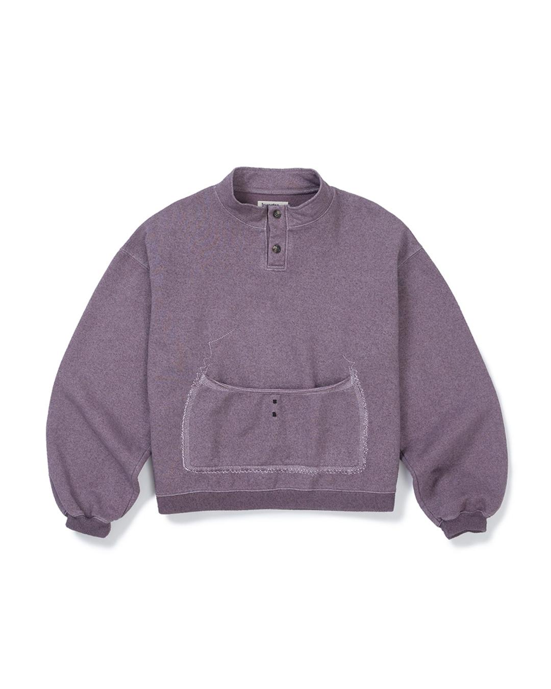 [OATSLIFE] Milk foam pullover / Plum ash