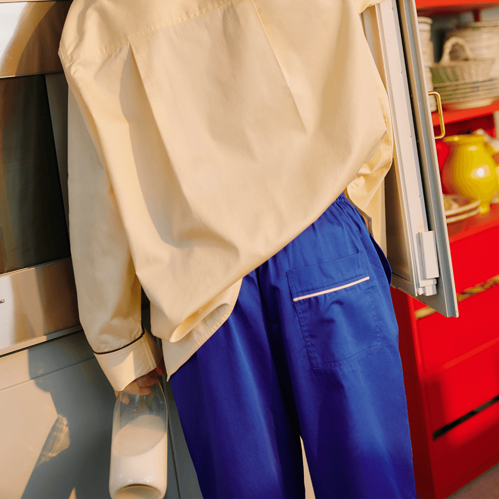 [HAY] Outline Pyjama Trousers S/M, 비비드 블루