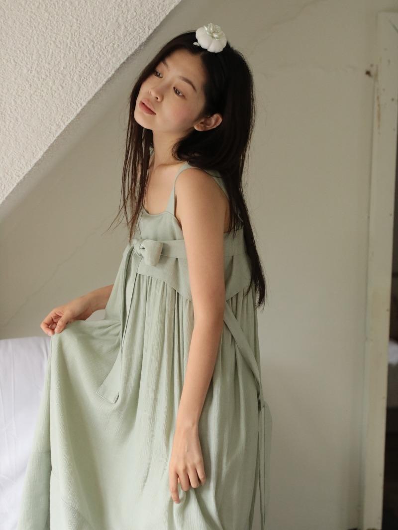 [ preivew pm7:00 open ] 어깨치마 - 옥색