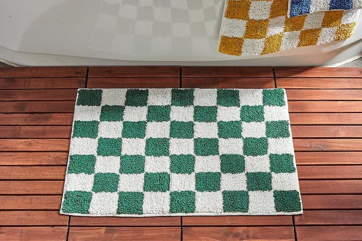 체스 루프 면 매트 45X65 그린