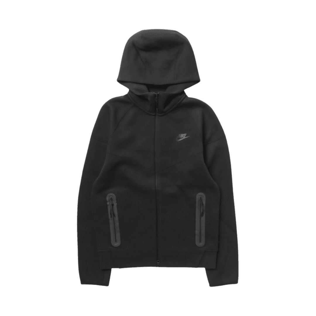 나이키 NSW 테크 플리스 윈드러너 풀 집 후드 블랙 - 아시아