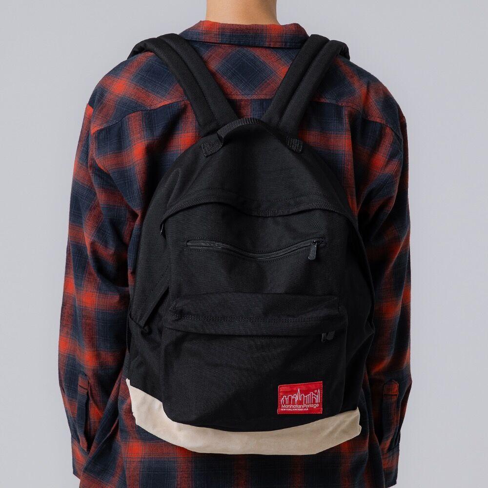 1209 Big Apple Backpack MD BLACK SUEDE