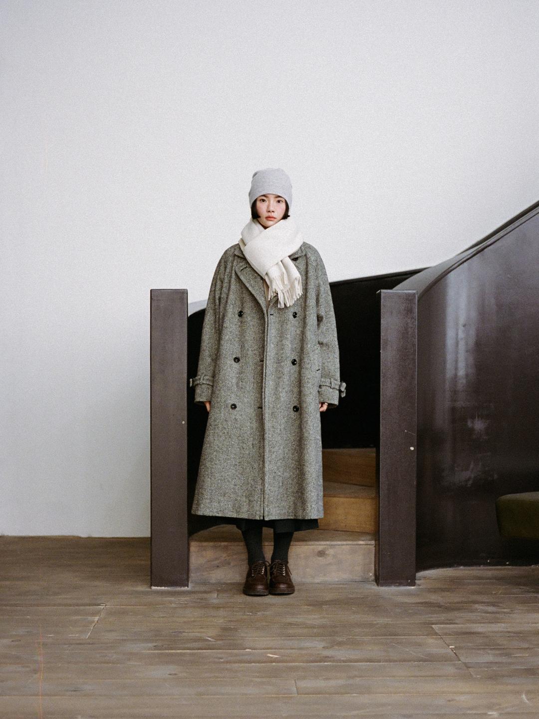 SHELBY COAT [ Black Donegal Tweed ] - 당일 배송