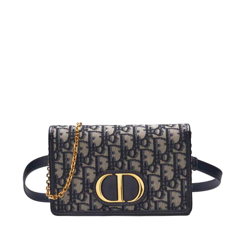 네이비 패브릭 오블리크 30 몽테인 WOC 여성 벨트백 S2086UTZQ M928