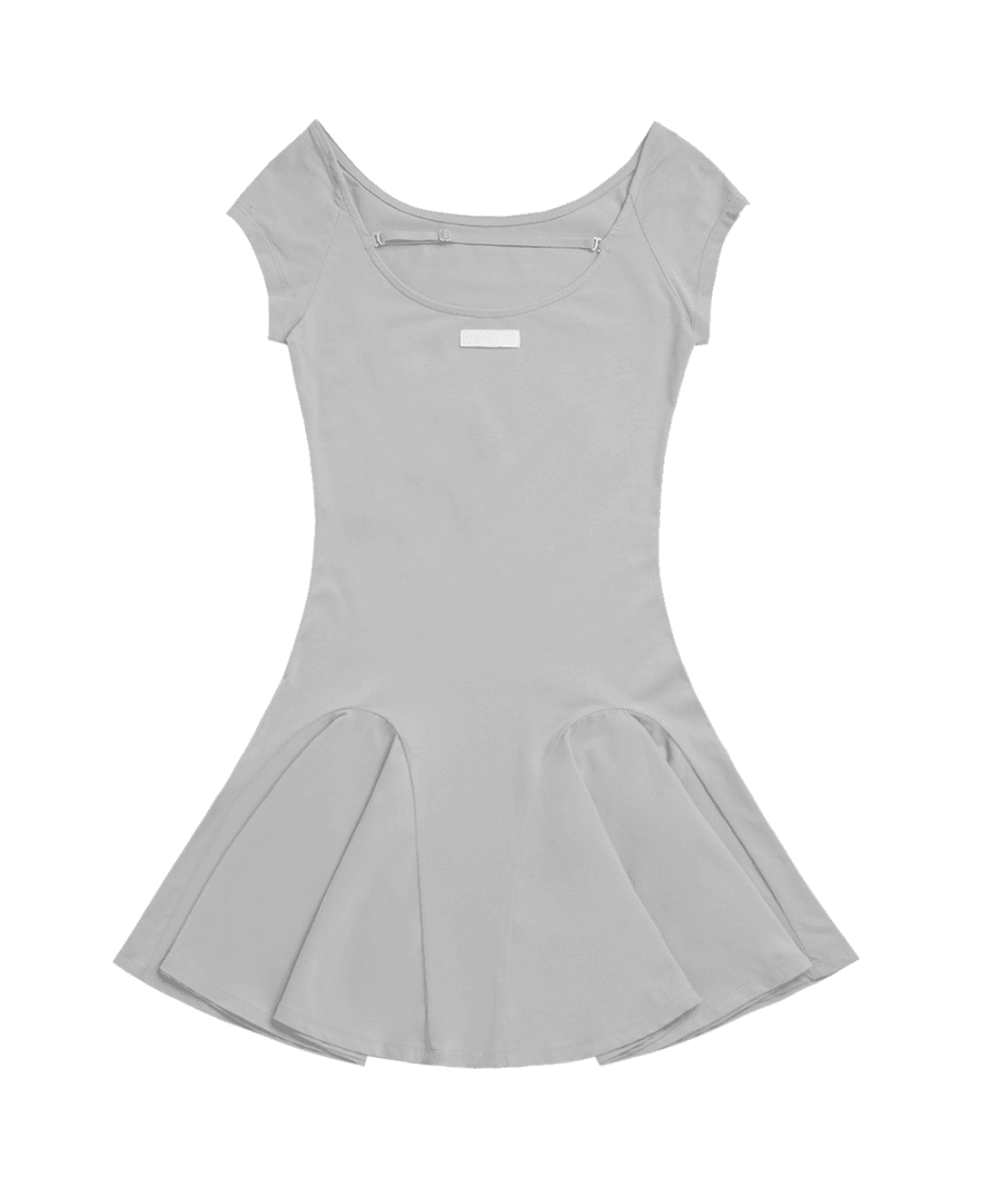 i:e Fluid Capsleeve Dress 01 / Grey