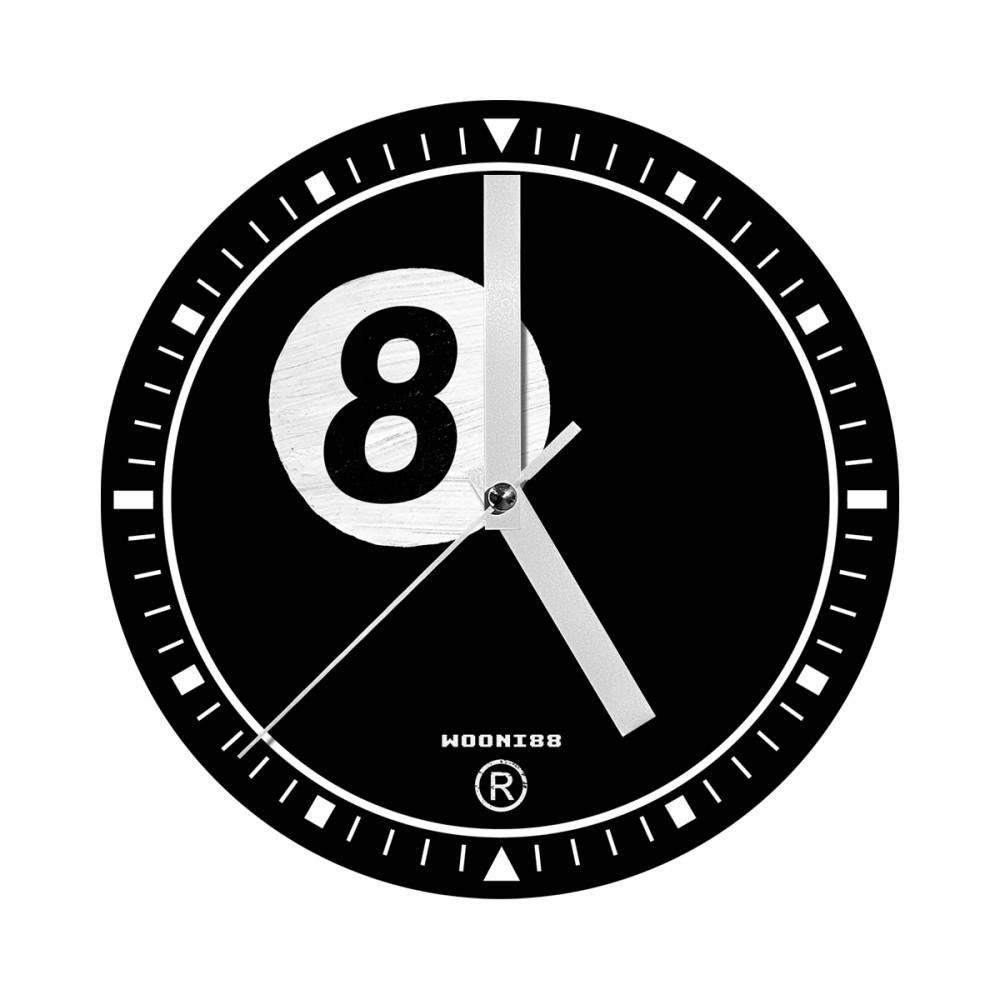 [시계] 에잇볼 무소음 탁상&벽시계 무채색 카페 유니크 미드센추리모던 인테리어 방꾸미기