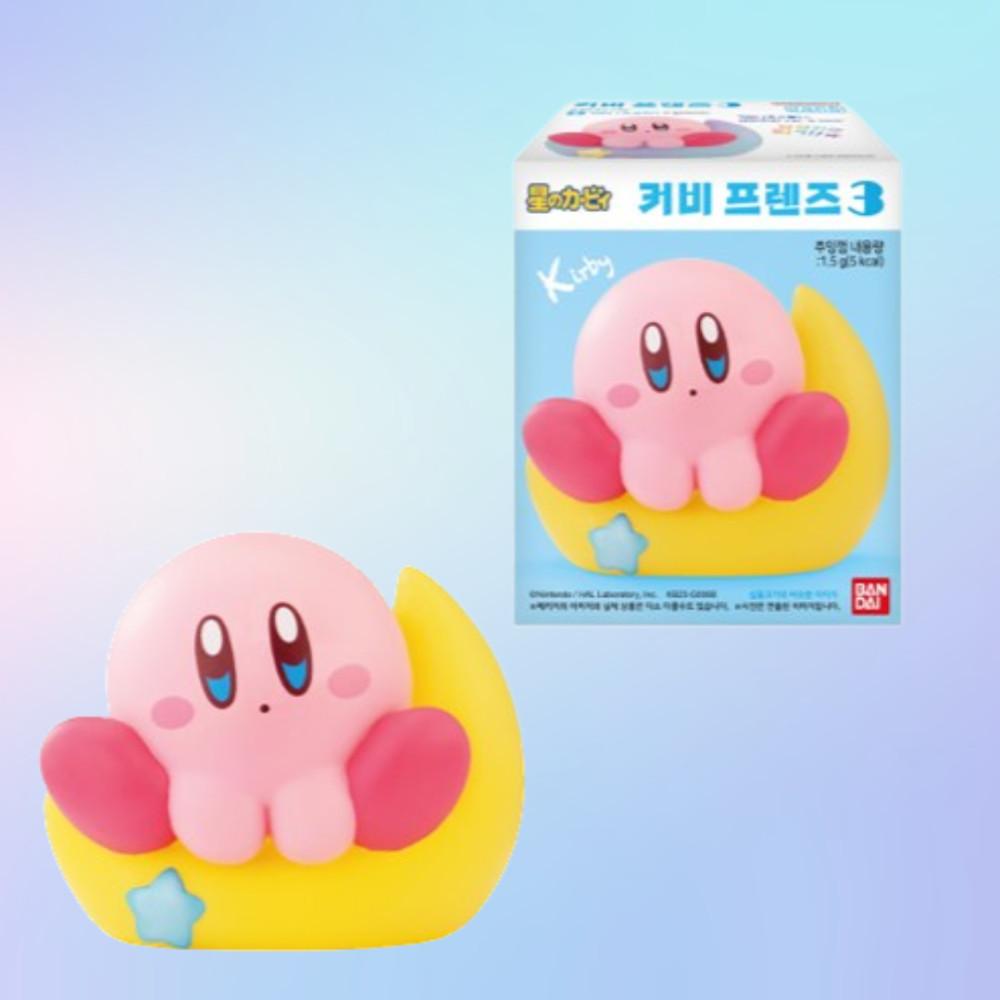 [캐릭터선택]별의커비 피규어껌 cu 굿즈 씨유 편의점 커비프렌즈3 커비(초승달)