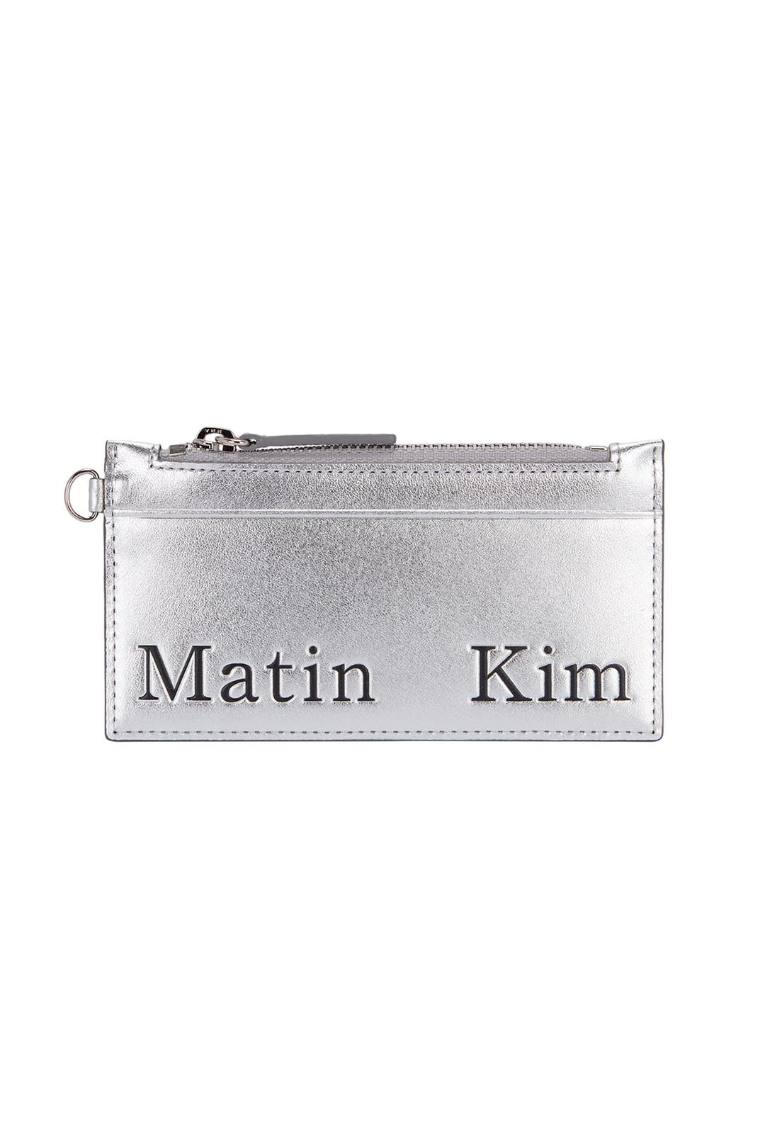 MATIN KIM NECKLACE WALLET IN SILVER