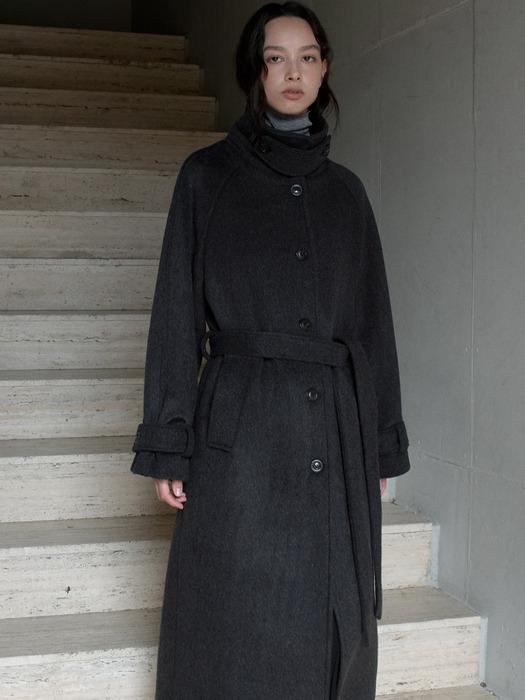 울 블랜드 클래식 발마칸코트 차콜 OU1823