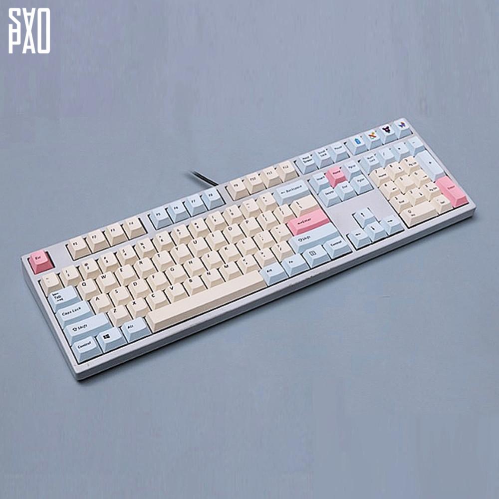 사오파오 베이비 키캡 PBT 체리 염료승화 영문 / 한글 각인 (4가지), 영어 108키