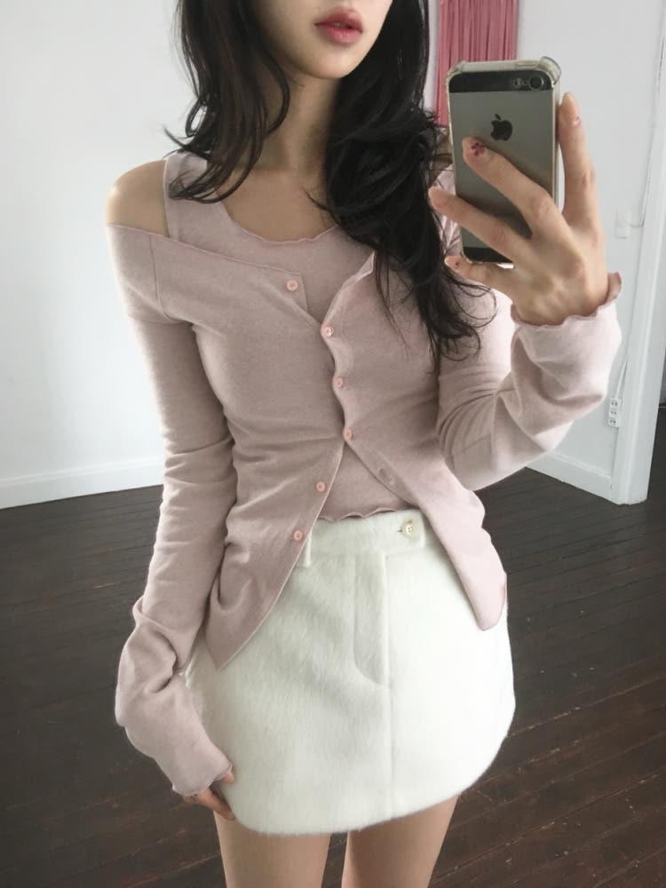 헤나 나시가디건 세트