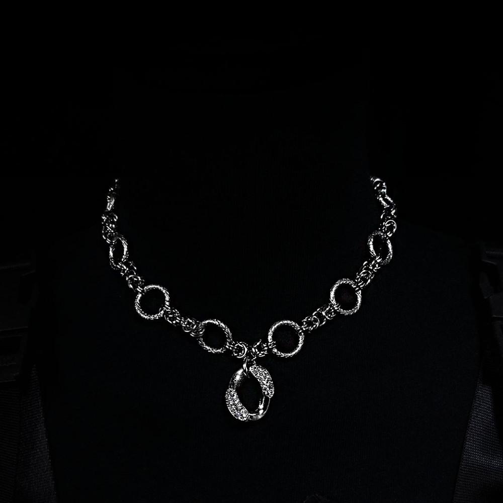 CUBAN WAVE CHOKER / 세미 쿠반 초커 체인 초커 /서큐버스 바이럴