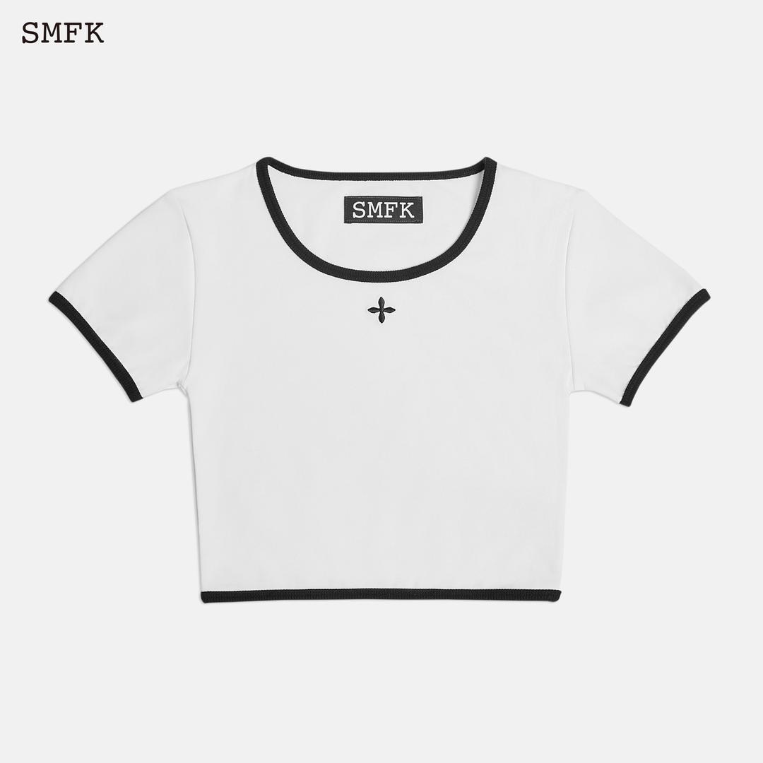 Compass Vintage Sports Short Body Tee White - S