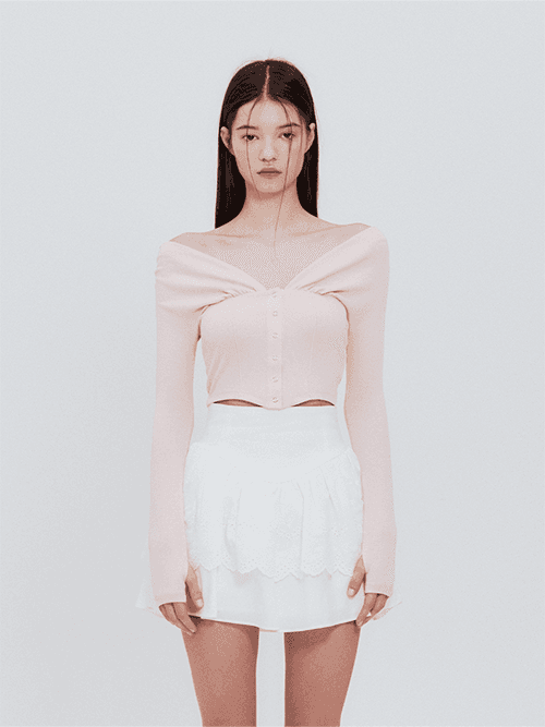 레아 가디건 (핑크)
