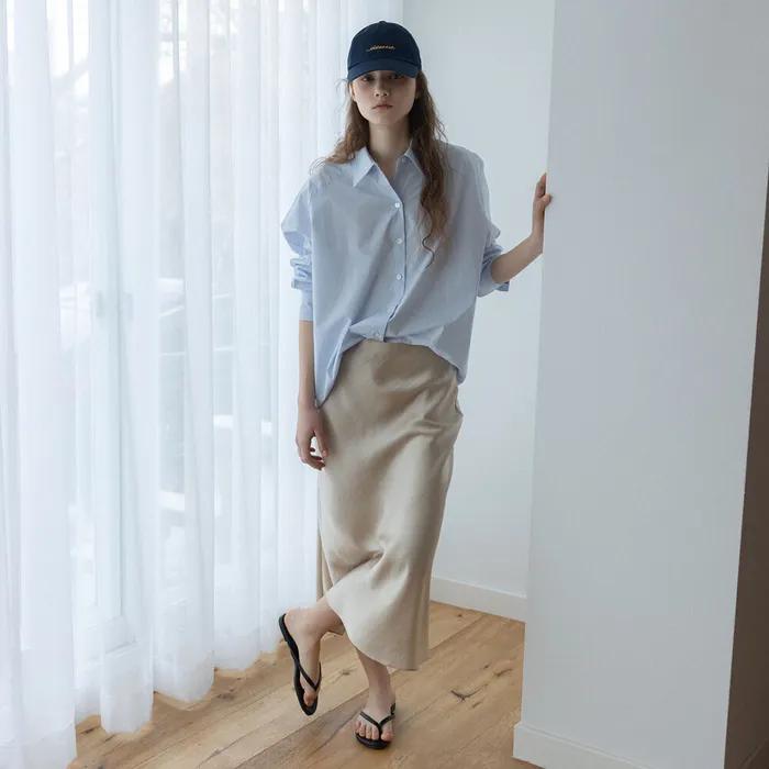 [2차] Piaf Long Skirt (Beige)