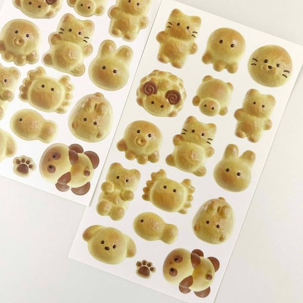 데코보코 | 쪼물쪼물 빵 스티커
