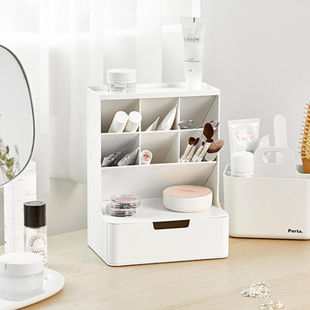 화장대 책상 수납정리함 학용품 화장품 소품 정리 수납함