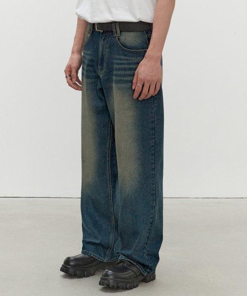 데케트(DECET)  Mid Rise Wide Jeans DCPT027YLBlue - 사이즈 & 후기 | 무신사