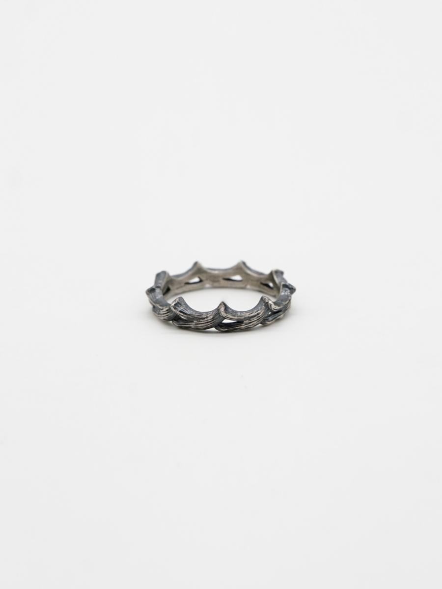 Rough Wave Crown Ring