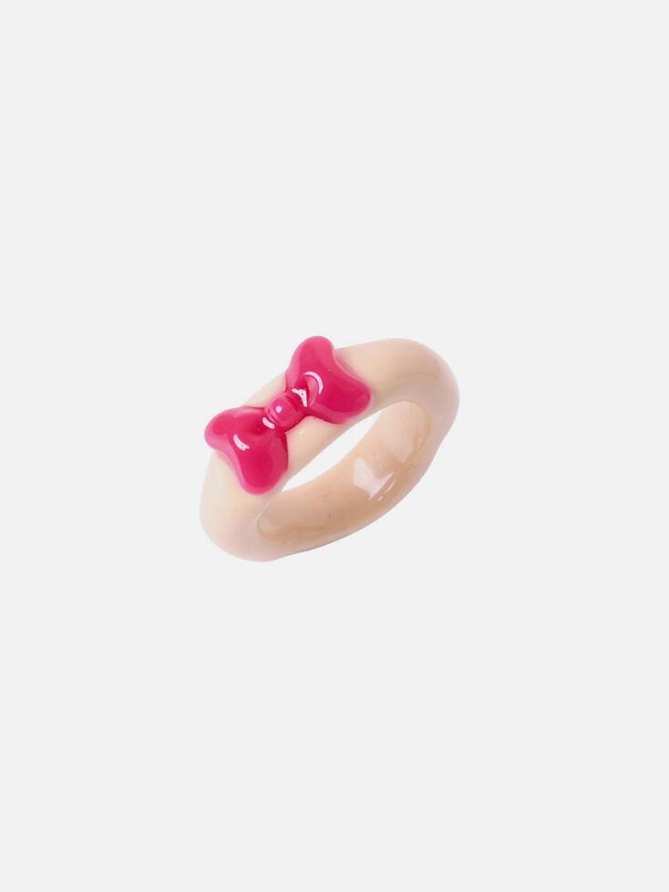 pink ribbon ring