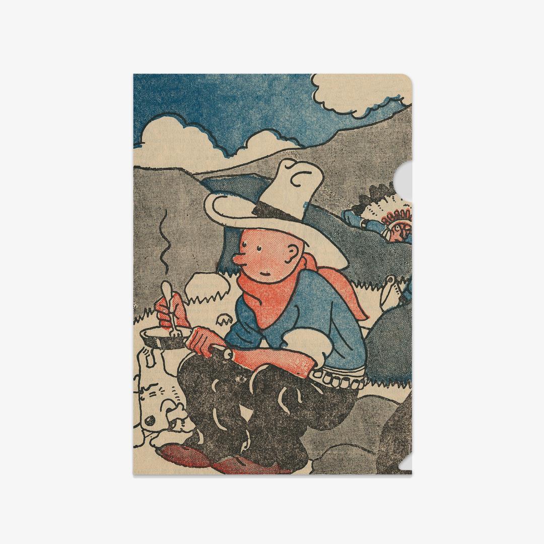 빈티지 미국에 간 땡땡 A4 폴더