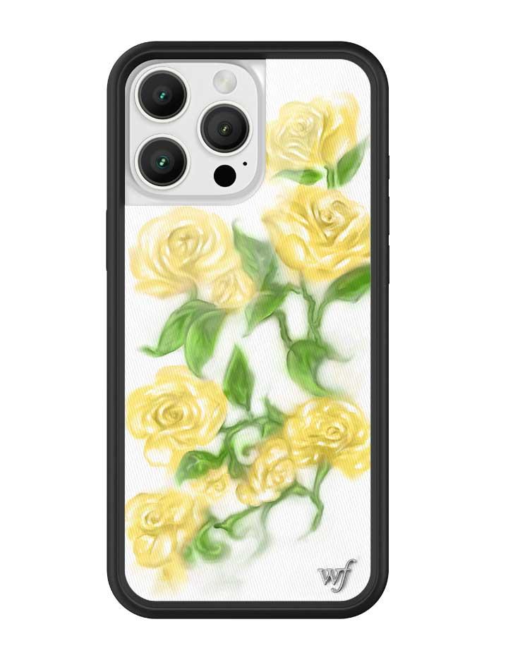 Wildflower Yellow Roses iPhone case