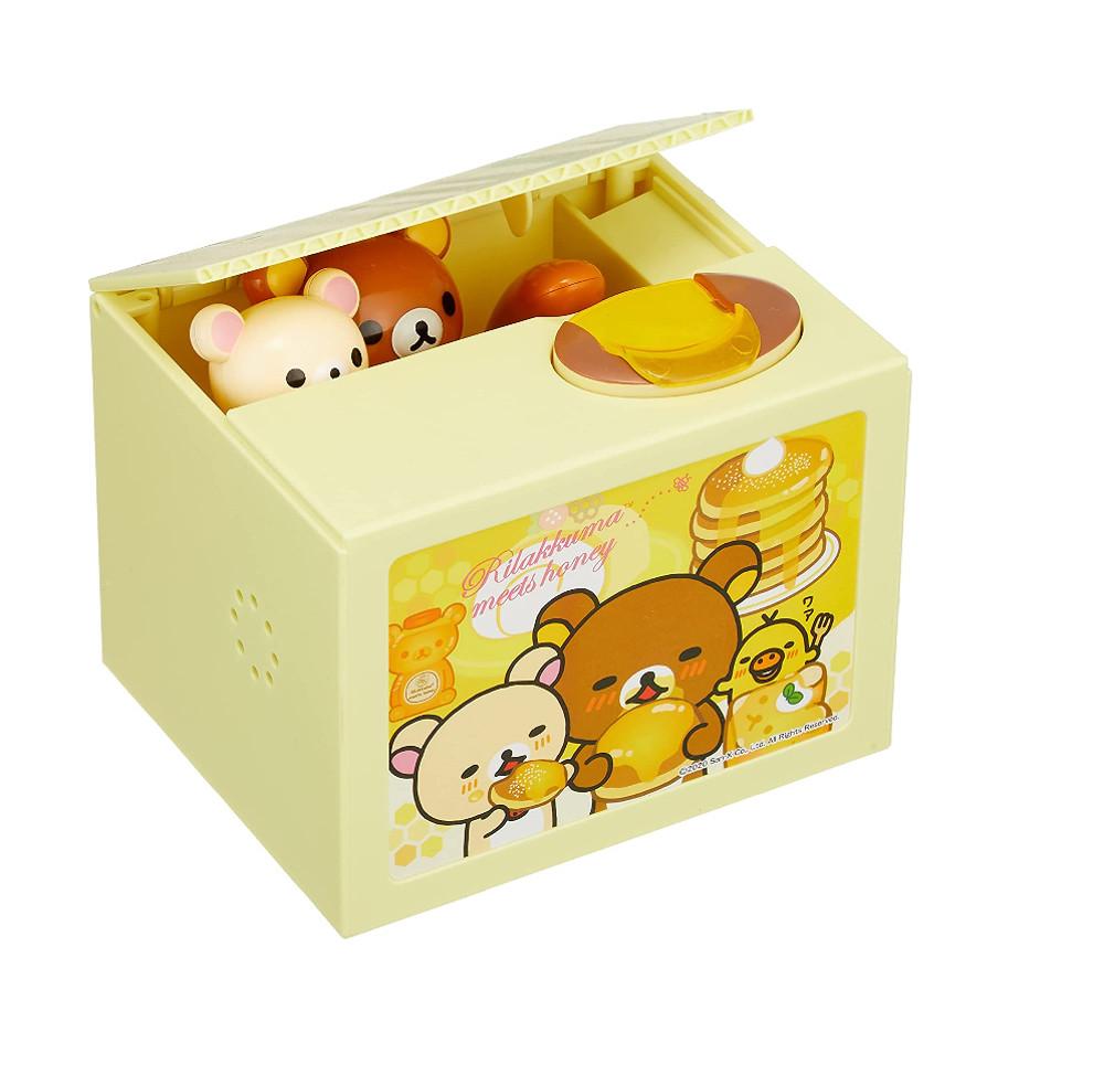 리락쿠마 리락쿠마 캐릭터 저금통 동전먹는 말하는저금통 코인뱅크 인테리어 소품 - 위시버킷