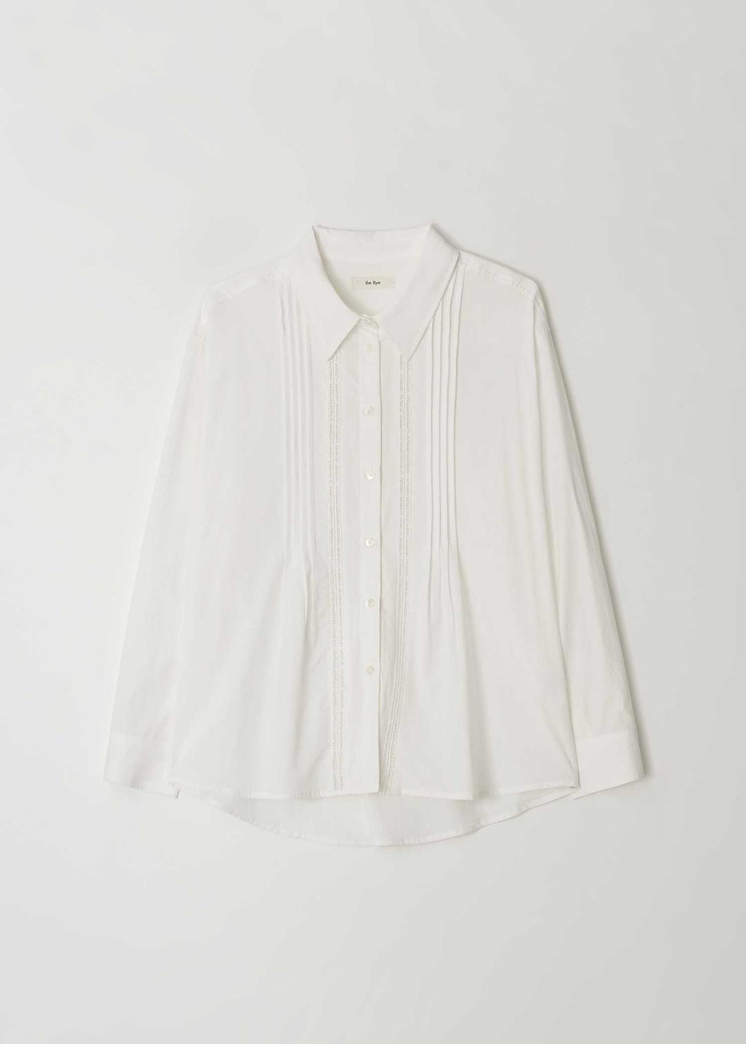Lace Cotton Shirt(Ivory)