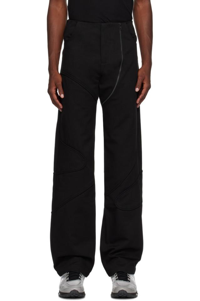 SSENSE Exclusive Black Devon Trousers 232924M186001