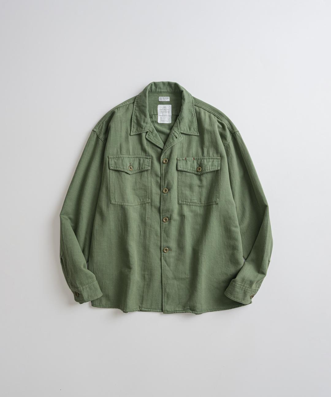 DYED FATIGUE L/S SHIRTS "olive\"