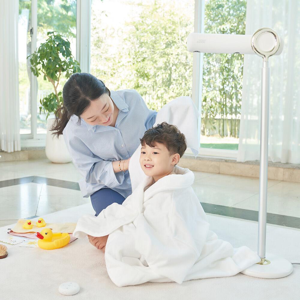 바이올렛무드 핸즈프리 스탠드 헤어 드라이기 아이들 머리말리기 다둥이 드라이기 VHD01