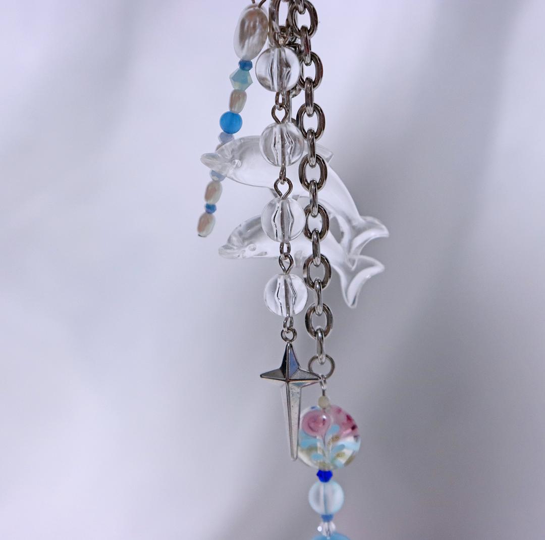 빈티지 돌고래 키링