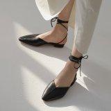 무드나잇 Strappy V cut low shoe - 1 스트랩 탈부착 뮬 슬라이드 샌들