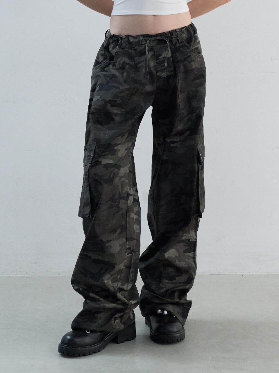CAMOUFLAGE CARGO WIDE PANTS [CAMOUFLAGE] - (주)원더플레이스