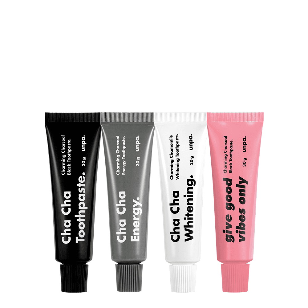 언파 차차 치약 미니어쳐 4종